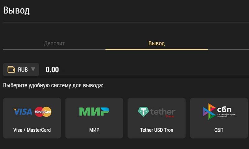 Как вывести средства с Riobet